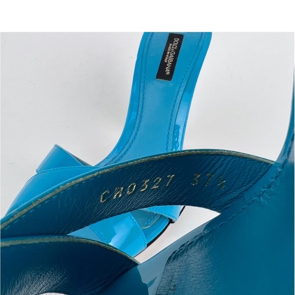 Dolce & Gabbana Jewel Gem Embellished Patent Sandals never been worn - Picture 6 of 8